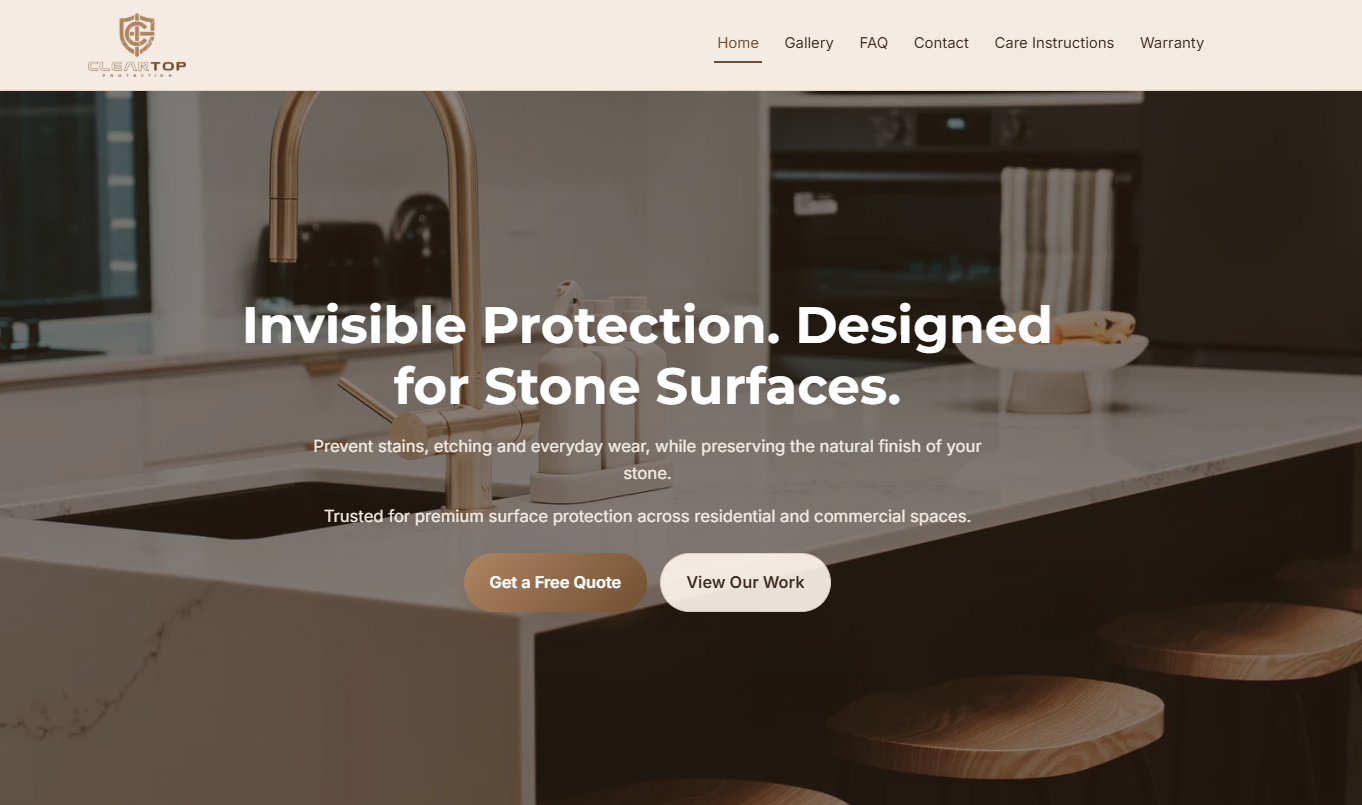 ClearTop website preview